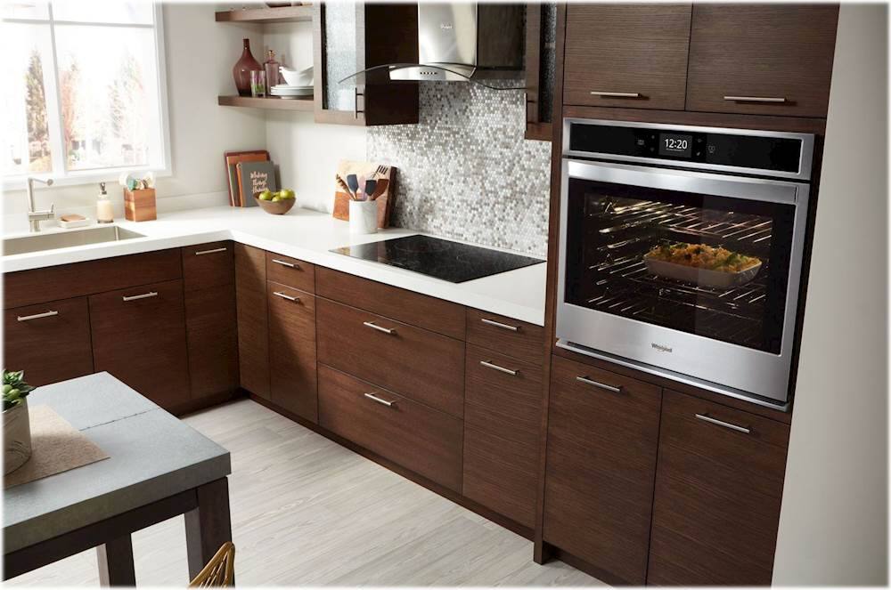 Alt View 16. Whirlpool - 30" Built-In Single Electric Convection Wall Oven with Air Fry when Connected - Stainless Steel.
