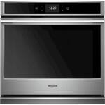 Whirlpool - 30" Built-In Single Electric Convection Wall Oven - Stainless steel - Front_Standard