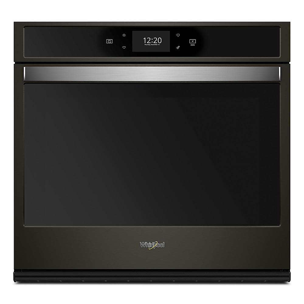 Whirlpool – 30″ Built-In Single Electric Convection Wall Oven – Black stainless steel