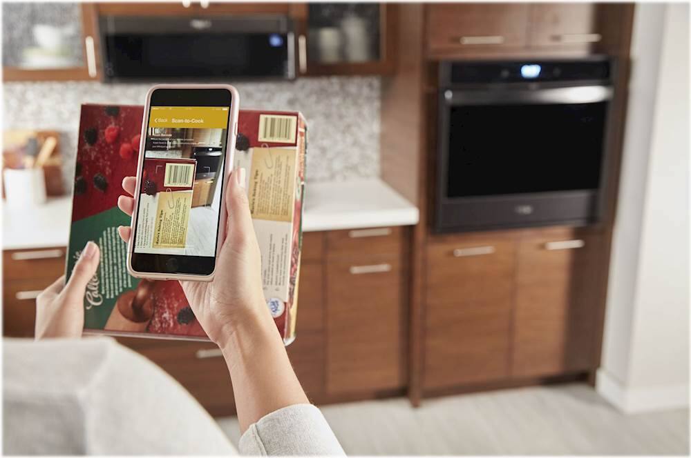 whirlpool black wall oven