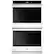 Front. Whirlpool - 30" Built-In Double Electric Convection Wall Oven - White.