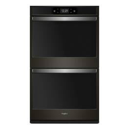 Whirlpool - 30" Built-In Electric Convection Double Wall Oven with Air Fry when Connected - Black Stainless Steel