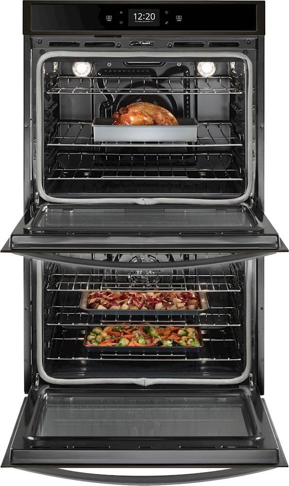 Alt View 12. Whirlpool - 30" Built-In Electric Convection Double Wall Oven with Air Fry when Connected - Black Stainless Steel.