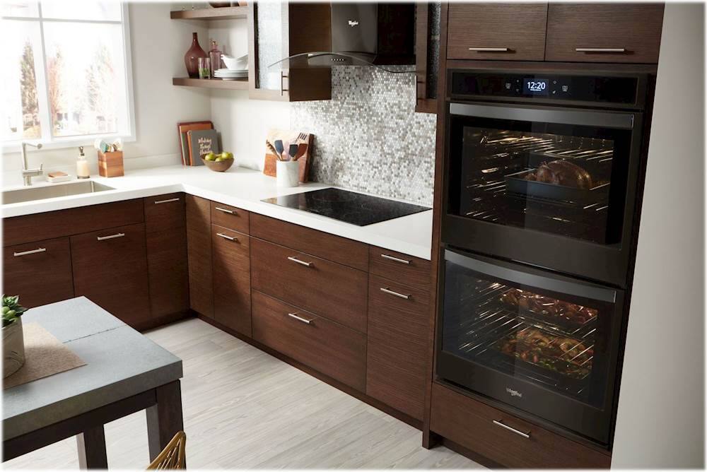 Alt View 16. Whirlpool - 30" Built-In Electric Convection Double Wall Oven with Air Fry when Connected - Black Stainless Steel.
