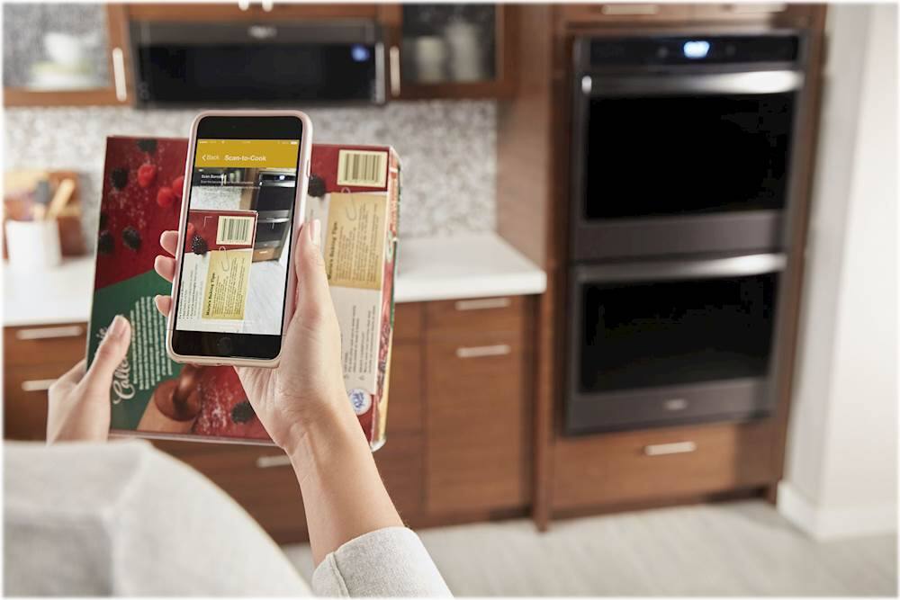 Alt View 17. Whirlpool - 30" Built-In Electric Convection Double Wall Oven with Air Fry when Connected - Black Stainless Steel.