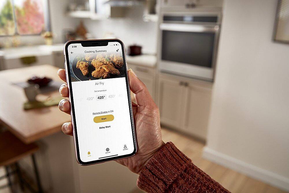 Alt View 1. Whirlpool - 30" Built-In Electric Convection Double Wall Oven with Air Fry when Connected - Black Stainless Steel.
