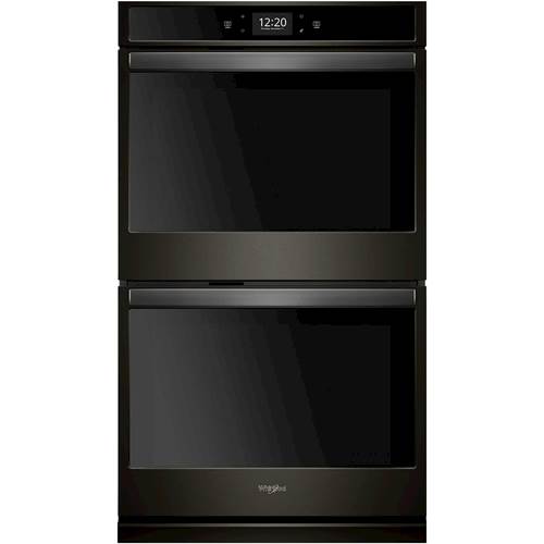Whirlpool - 27" Built-In Double Electric Convection Wall Oven - Black stainless steel