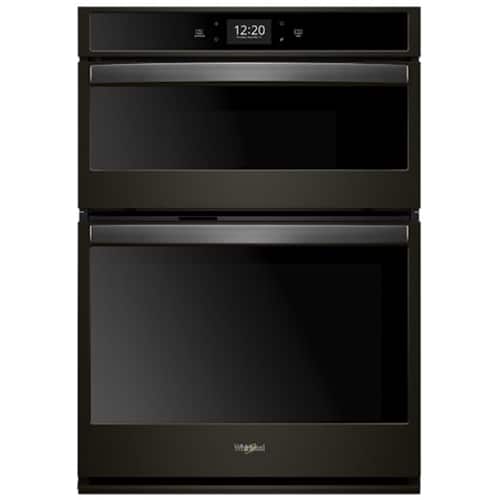 Whirlpool 27 Double Electric Convection Wall Oven With Built In Microwave Black Stainless Steel Woc75ec7hv Best Buy