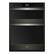 Front. Whirlpool - 27" Double Electric Convection Wall Oven with Built-In Microwave - Black Stainless Steel.