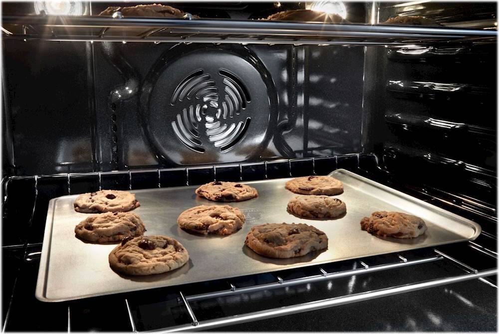 Alt View 15. Whirlpool - 27" Double Electric Convection Wall Oven with Built-In Microwave - Black Stainless Steel.