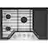 Alt View 11. Whirlpool - 30" Gas Cooktop - Stainless Steel.