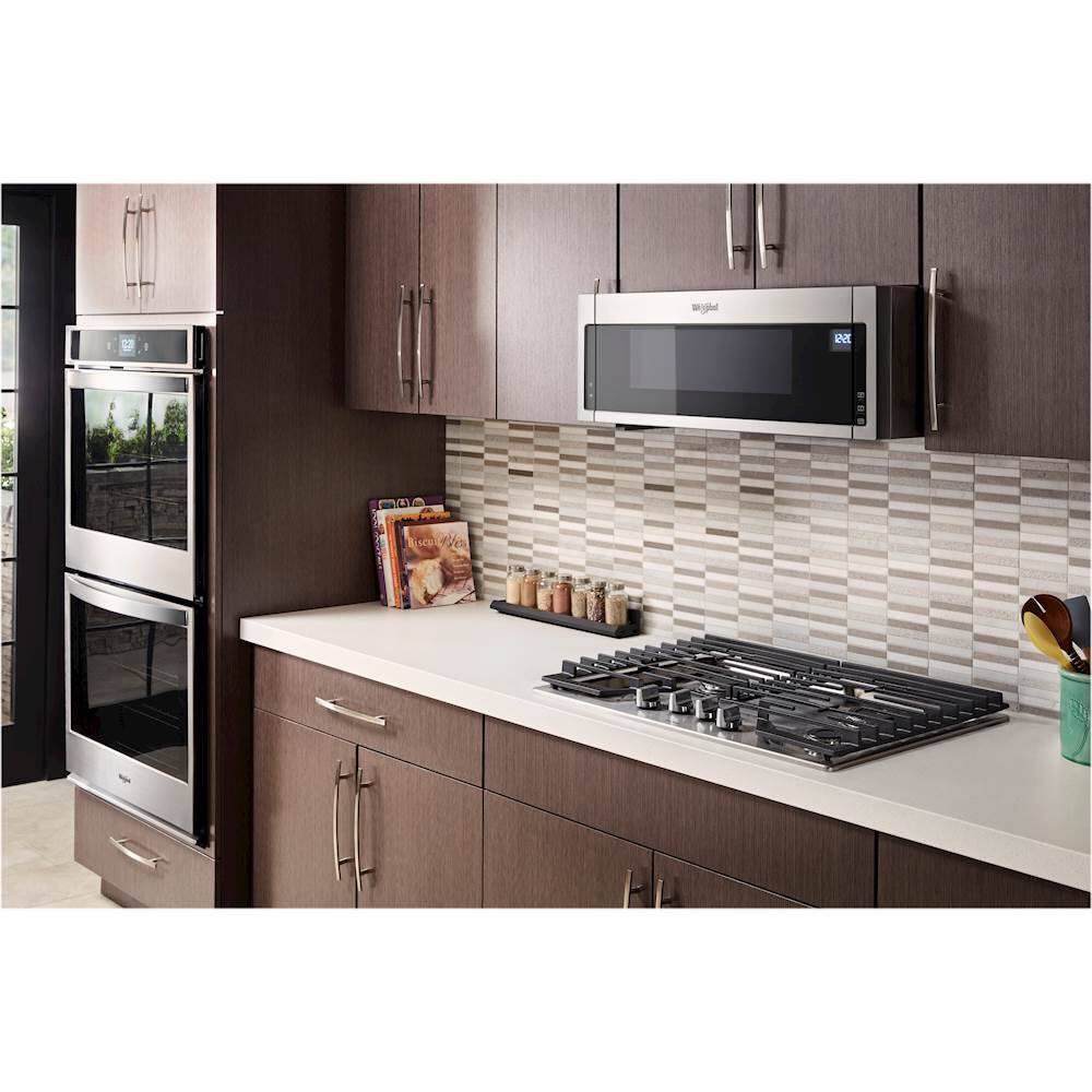 Alt View 14. Whirlpool - 30" Gas Cooktop - Stainless Steel.