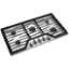 Left. Whirlpool - 36" Gas Cooktop - Stainless Steel.