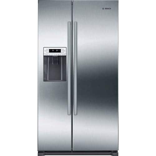 Bosch 300 Series 20 2 Cu Ft Side By Side Counter Depth Refrigerator Stainless Steel B20cs30sns Best Buy