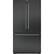 Front. Bosch - 800 Series 20.7 Cu. Ft. Bottom-Freezer Counter-Depth Refrigerator - Black stainless steel.