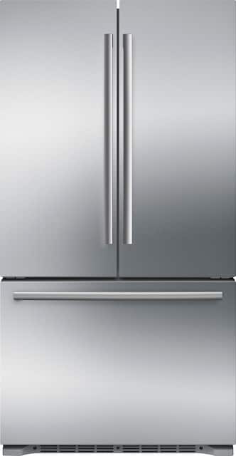 Bosch 800 Series 20 7 Cu Ft Bottom Freezer Counter Depth Refrigerator Stainless Steel B21ct80sns Best Buy