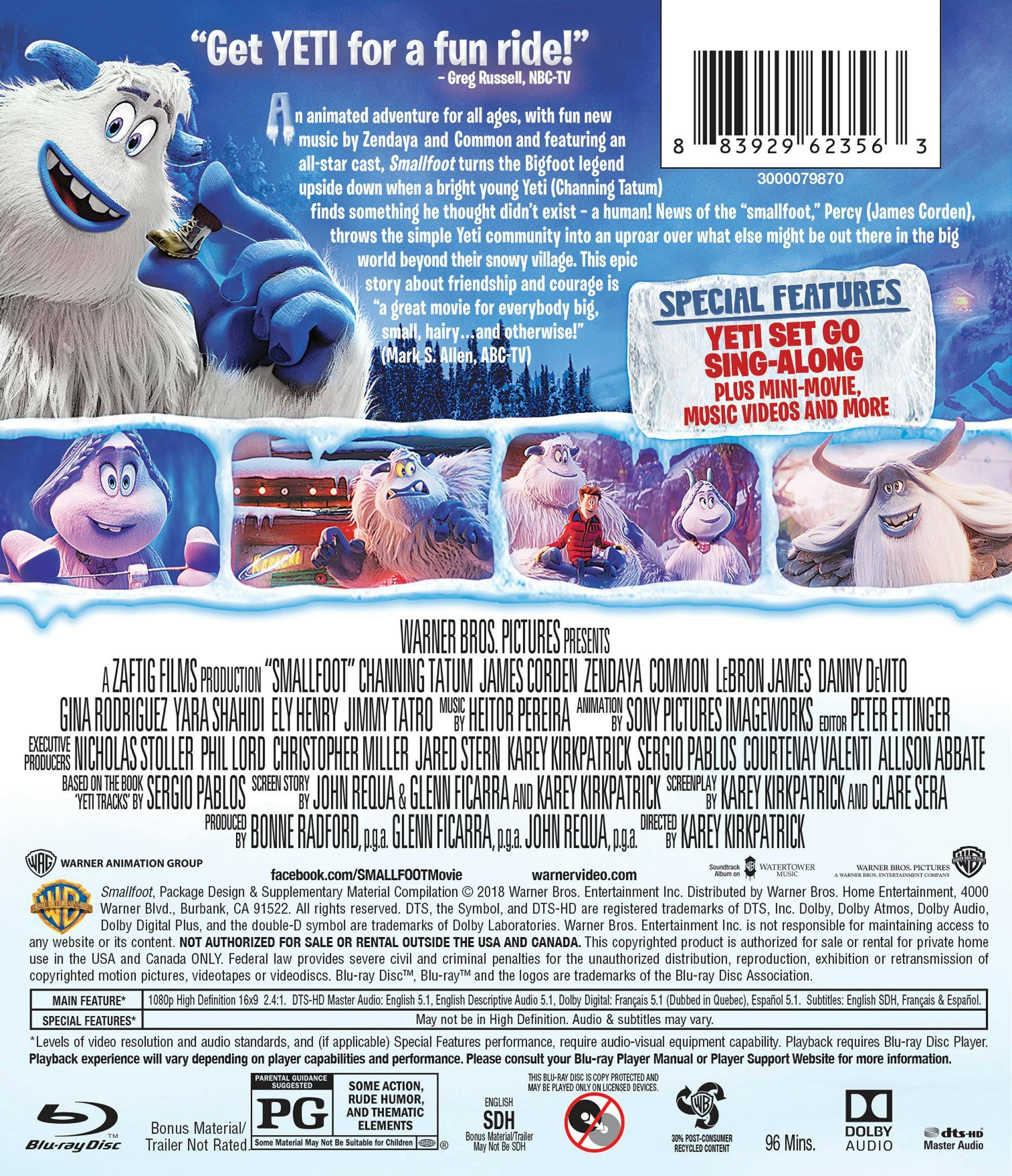 Angle. Smallfoot [Blu-ray].