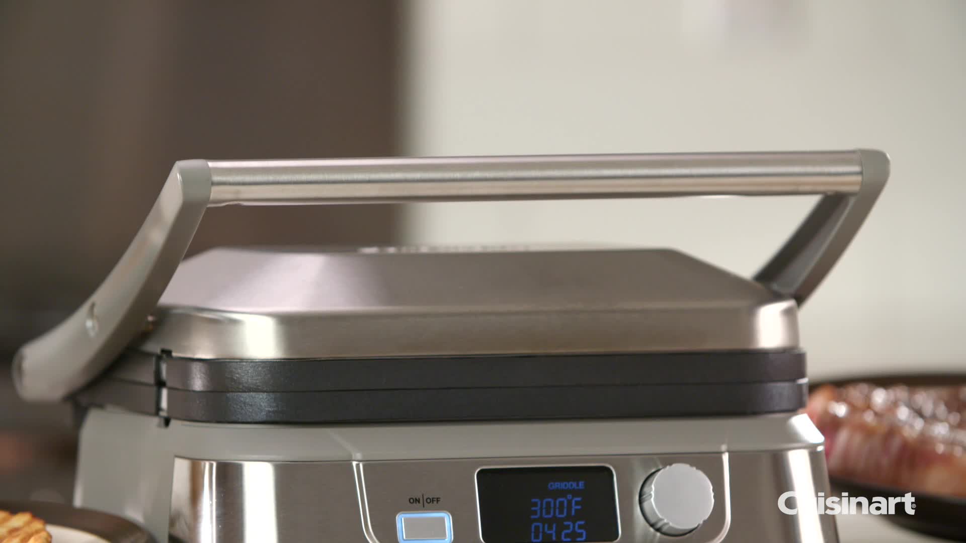 Best Buy Cuisinart Griddler® FIVE Electric Griddle Stainless Steel GR5B