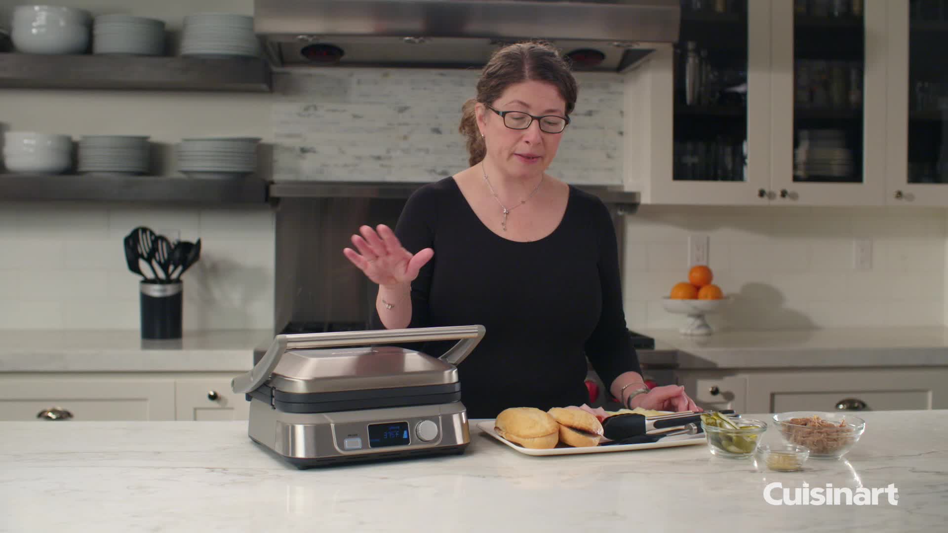 Best Buy Cuisinart Griddler® FIVE Electric Griddle Stainless Steel GR5B