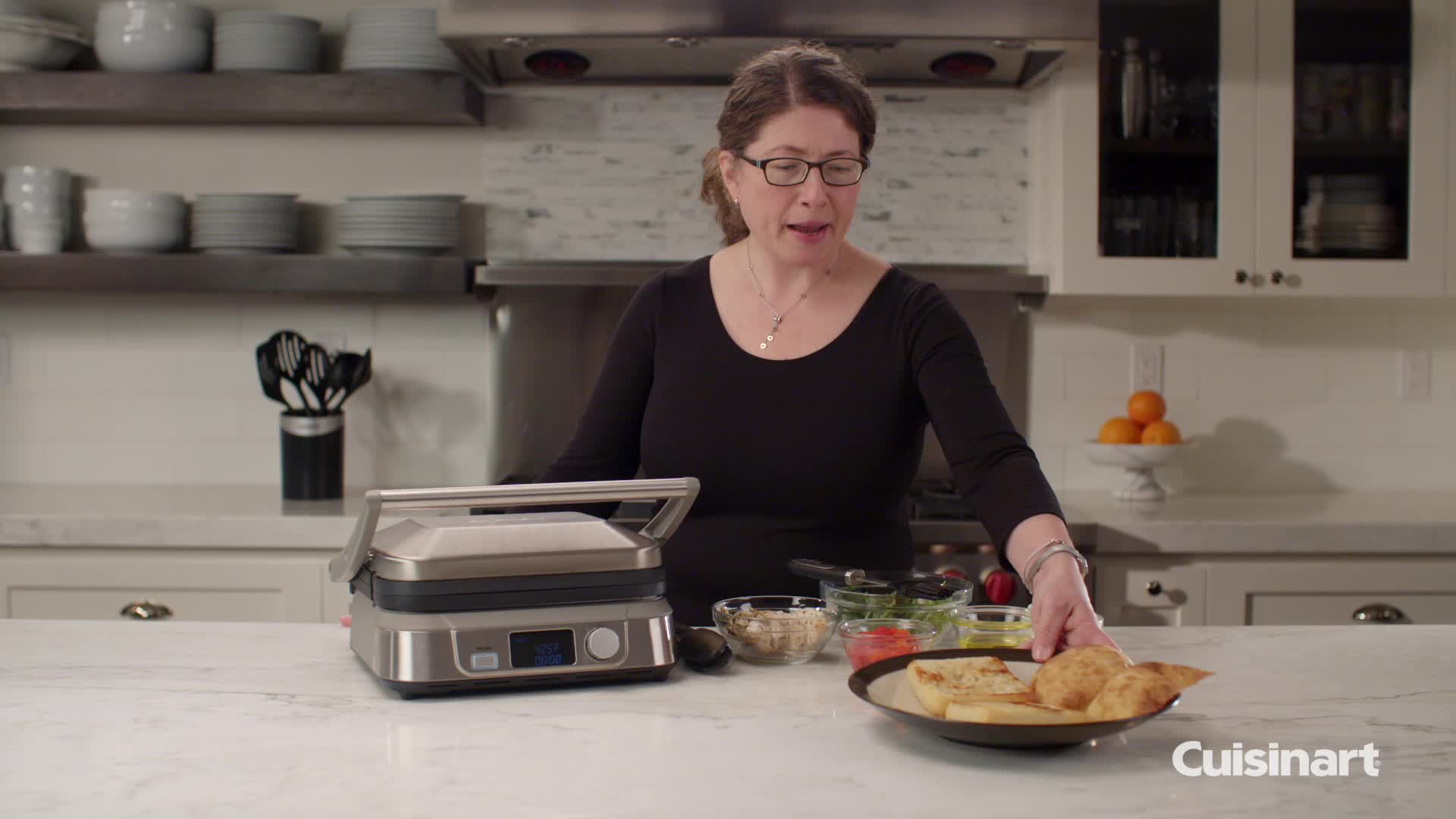 Best Buy Cuisinart Griddler® FIVE Electric Griddle Stainless Steel GR5B