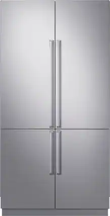 Front. Dacor - Contemporary Style Panel Kit for 42" Built-in French Door Refrigerator - Stainless Steel.