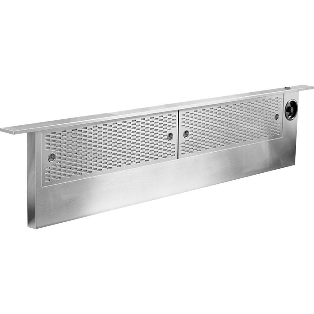 Angle View: Dacor - 36" Convertible Chimney Wall Hood - Graphite stainless steel