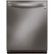 Front Zoom. LG - 24" Top Control Built-In Dishwasher with TrueSteam, Wifi, Tub Light and Quiet Operation - Black stainless steel.