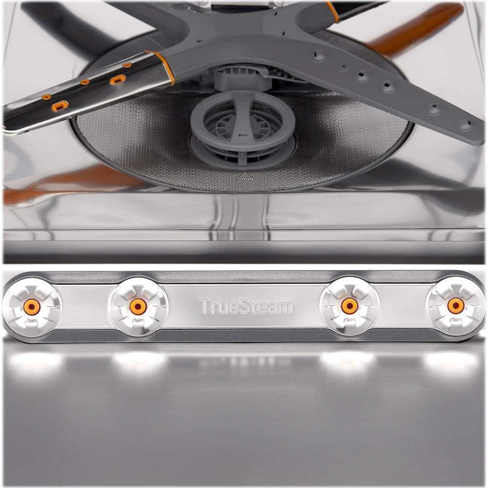 Alt View 19. LG - 24" Top Control Smart Built-In Stainless Steel Tub Dishwasher with 3rd Rack, TrueSteam, and 42 dba - PrintProof Black Stainless Steel.