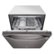 Alt View Zoom 1. LG - STUDIO 24" Top Control Smart Wi-Fi Dishwasher - QuadWash - TrueSteam -Steel Tub with Light - Black stainless steel.