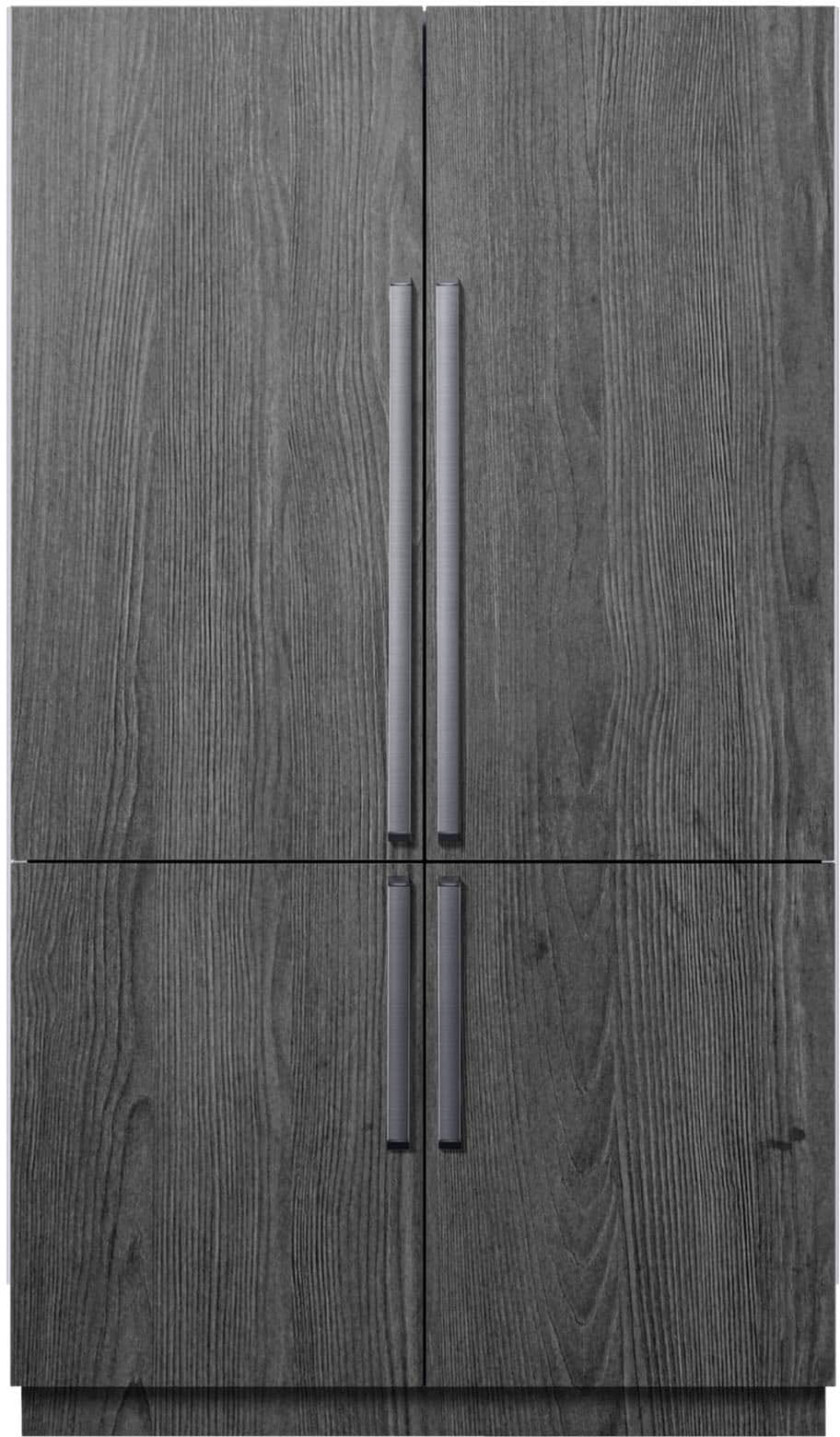 Front. Dacor - 23.5 Cu Ft 4-Door Flex French Door Built In Refrigerator with SteelCool Interior and Cocktail Ice - Custom Panel Ready.