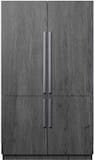 Dacor - 42 in. Wide 23.5 Cu Ft 4-Door Flex French Door Built In Refrigerator with SteelCool Interior and Cocktail Ice - Custom Panel Ready