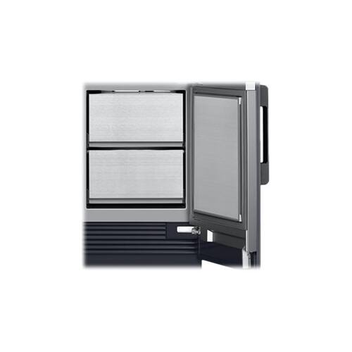 Alt View Standard 13. Dacor - 23.5 Cu. Ft. Side-by-Side Built-In Refrigerator - Gray.