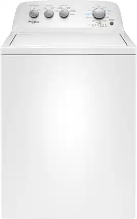 Front. Whirlpool - 3.9 Cu. Ft. 12-Cycle Top-Loading Washer - White.