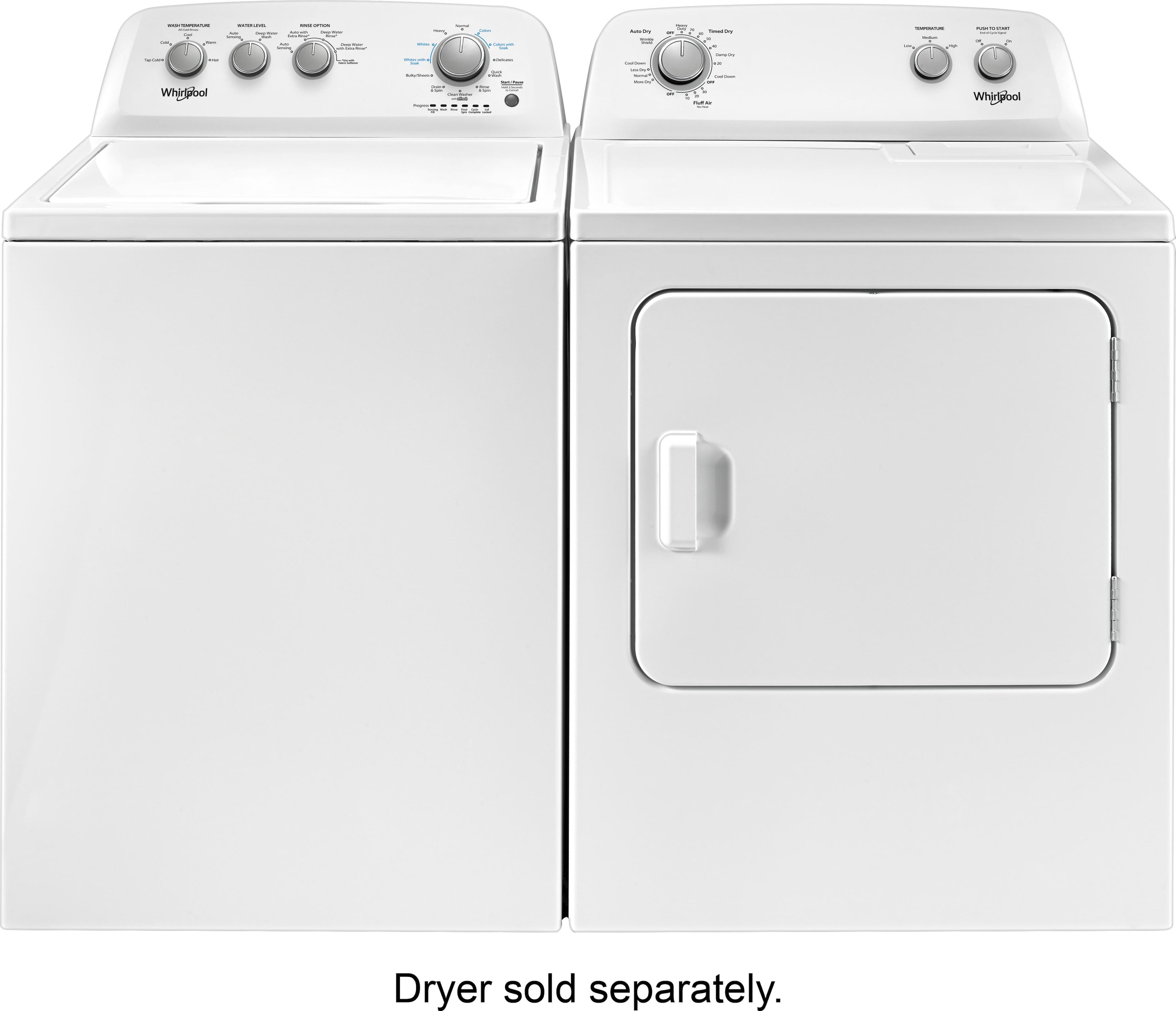 Alt View 13. Whirlpool - 3.9 Cu. Ft. 12-Cycle Top-Loading Washer - White.