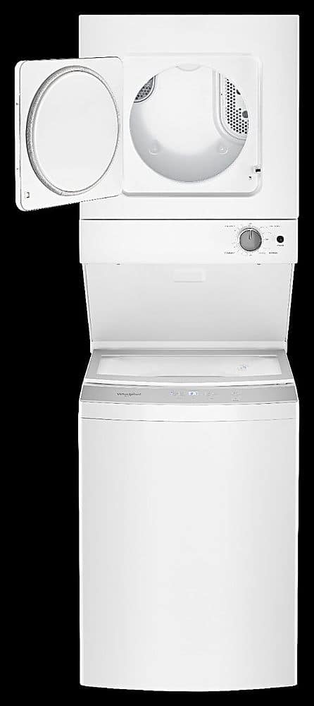 Alt View 2. Whirlpool - 1.6 Cu. Ft. Top Load Washer and 3.4 Cu. Ft. Electric Dryer with Smooth Wave Stainless Steel Wash Basket - White.