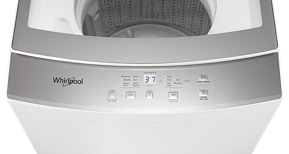 Alt View 15. Whirlpool - 1.6 Cu. Ft. Top Load Washer and 3.4 Cu. Ft. Electric Dryer with Smooth Wave Stainless Steel Wash Basket - White.
