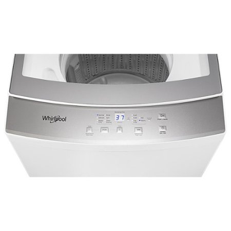 Whirlpool - 1.6 Cu. Ft. Top Load Washer and 3.4 Cu. Ft. Electric Dryer with Smooth Wave Stainless Steel Wash Basket - White_1
