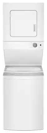 Front. Whirlpool - 1.6 Cu. Ft. Top Load Washer and 3.4 Cu. Ft. Electric Dryer with Smooth Wave Stainless Steel Wash Basket - White.