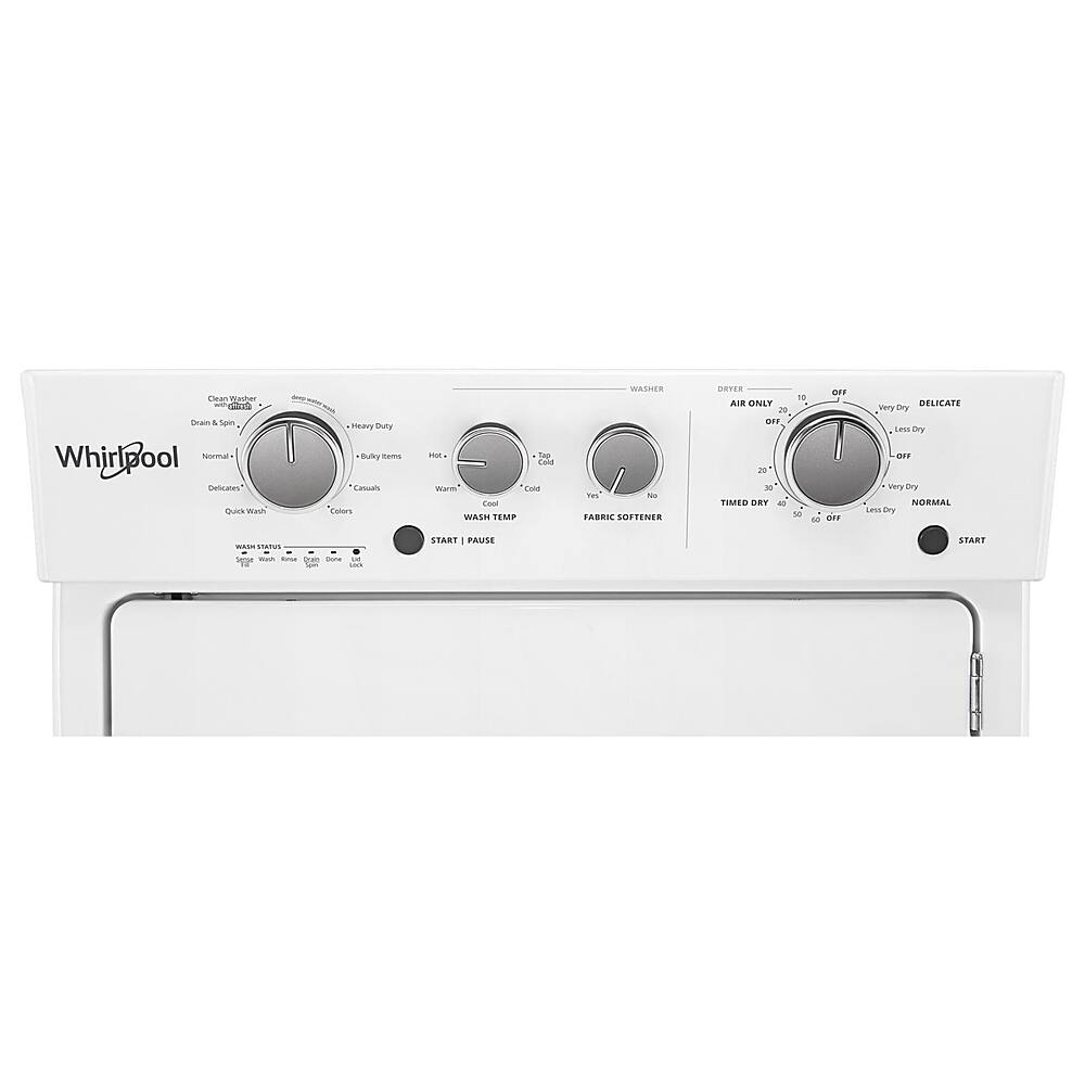 Alt View 1. Whirlpool - 3.5 Cu. Ft. Top Load Washer and 5.9 Cu. Ft. Electric Dryer with Dual Action Agitator - White.