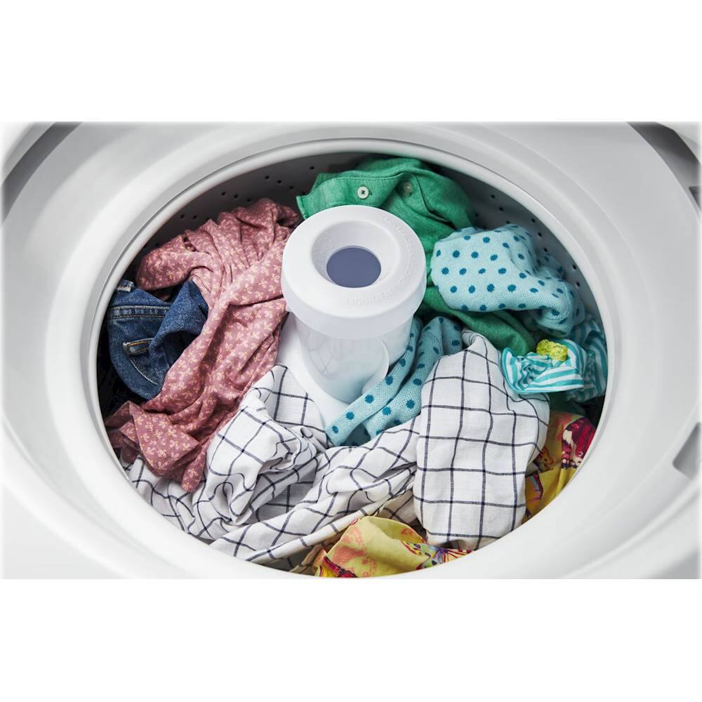 Alt View 19. Whirlpool - 3.5 Cu. Ft. Top Load Washer and 5.9 Cu. Ft. Electric Dryer with Dual Action Agitator - White.