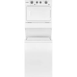 Whirlpool - 3.5 Cu. Ft. Top Load Washer and 5.9 Cu. Ft. Electric Dryer with Dual Action Agitator - White - Front_Zoom