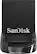 Front. SanDisk - Ultra Fit 256GB USB 3.1 Flash Drive - Black.