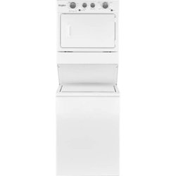 Whirlpool - 3.5 Cu. Ft. Top Load Washer and 5.9 Cu. Ft. Gas Dryer Laundry Center with Dual-Action Agitator - White - Front_Zoom