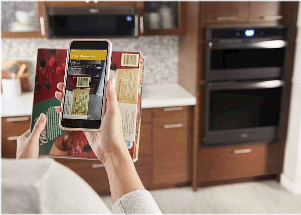 Alt View 17. Whirlpool - 30" Built-In Electric Single Convection Wall Oven with Microwave with Air Fry when Connected - Black Stainless Steel.