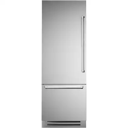 Front. Bertazzoni - Master Series Handle Kit - Stainless Steel.