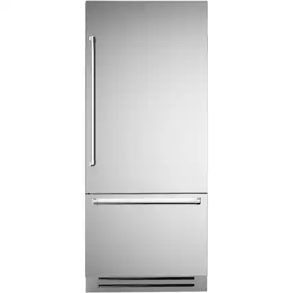 Front. Bertazzoni - Master Series Handle Kit - Stainless Steel.