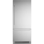Bertazzoni - Professional Series 17.7 Cu. Ft. Bottom-Freezer Built-In Refrigerator - Stainless steel - Front_Standard
