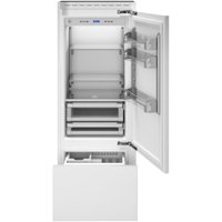Bertazzoni - Professional Series 13.9 Cu. Ft. Bottom-Freezer Built-In Refrigerator - White - Front_Zoom