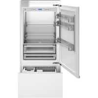 Bertazzoni - Professional Series 17.7 Cu. Ft. Bottom-Freezer Built-In Refrigerator - White - Front_Zoom