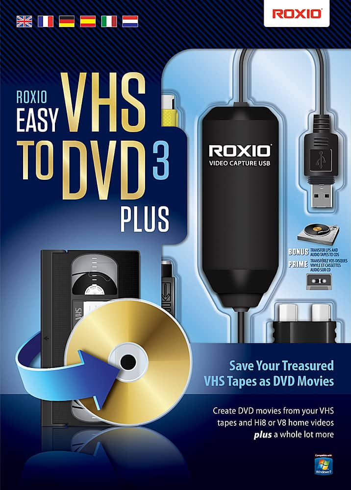 Front. Roxio - Easy VHS to DVD 3 Plus.